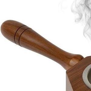 Quemador de Bakhoor Artesanal de Madera y Metal con Asa, Porta Incienso Árabe Premium para el Ramadán, Hogares de Oriente Medio y del Golfo - Product Image 4