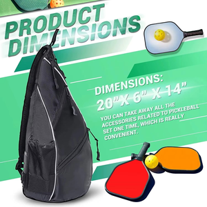Bolsa de Transporte para Raqueta de Pickleball y Tenis, Ajustable, de Cuero PU, para Hombre y Mujer, Venta al Por Mayor OEM 2026, Directo de Fábrica - Product Image 2