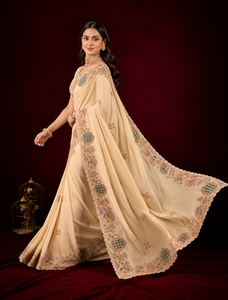 Sari de Seda Personalizado de Diseño Indio para Mujer, Hermoso Diseño Patola, Estilo Tradicional para Bodas y Fiestas - Product Image 1