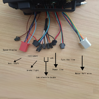 Kit de contrôleur de moteur de moyeu régénérateur à faible bruit 36V/48V 500W pour vélo électrique avec contrôleur silencieux et efficace en alliage d'aluminium