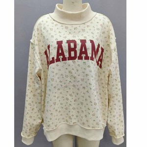 Alabama Wholesale <b>Mock</b> <b>Neck</b> Cotton Fleece Crew <b>Neck</b> Sweatshirt University Greek Apparel Chenille Patch Unisex Clothing - Product Image 1
