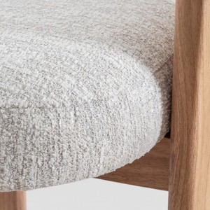 เก้าอี้รับประทานอาหารไม้สักสแกนดิเนเวียนสุดหรู งานฝีมือทันสมัย ไม้เนื้อแข็ง เป็นมิตรกับสิ่งแวดล้อม ออกแบบตามหลักสรีรศาสตร์ เฟอร์นิเจอร์โรงแรม ผ้าหุ้มดีไซน์เนอร์ - Product Image 6