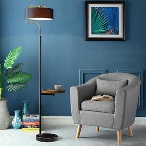 Lampe de sol industrielle en métal noir avec design en cage et support E27 pour éclairage intérieur moderne - Product Image 1