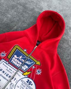 เสื้อฮู้ดดี้ดีไซน์เนอร์ทรงโอเวอร์ไซส์สำหรับผู้ชาย สไตล์สตรีท VVS มีสินค้าพร้อมส่งภายใน 3 วัน ผลิตเสื้อผ้า V1V2 ฮู้ดดี้ - Product Image 3