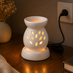 Factory Price Ceramic Electric Aroma Oil <b>Diffuser</b> Lamp | Handcrafted Essential Oil Burner Table <b>Diffuser</b> for Home Decor Gift - Product Image 4