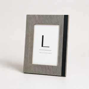 Handcrafted <b>Black</b> Bone Inlay 4x6 <b>Photo</b> <b>Frame</b> Decorative Wooden Picture <b>Frame</b> for Tabletop Display Luxury Home, Hotel Decor Gift - Product Image 1