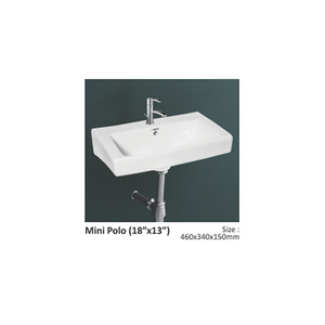 อ่างล้างมือเซรามิกทรงสี่เหลี่ยมผืนผ้าอ่างล้างมือในห้องน้ำดีไซน์ทันสมัย - Product Image 4