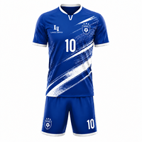 Ensembles d'uniformes de football personnalisés, maillots de football haut de gamme, shorts et chaussettes, 100% polyester, séchage rapide, pour clubs, équipes, académies, logo du club