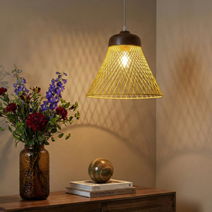 Abat-jour en fil métallique géométrique jaune, décoration intérieure minimaliste, lampe de table pour salon moderne, décoration intérieure - Product Image 4