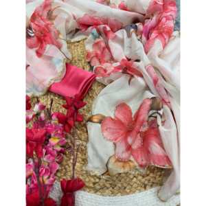 Magnifique sari traditionnel chinois avec des broderies de diamants rehaussées, élégant pour les occasions spéciales - Product Image 5