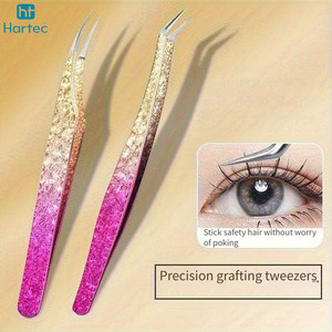 Premium Coated Eyelash Extension Tweezers, Non-Slip Professional Fiber Tip Lash Tools Custom Wholesale Tweezer for Salon - Product Image 4