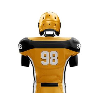 Uniforme de football américain, vêtements d'équipe de football personnalisés, maillot et pantalon, tissu respirant, vente en gros, prix d'usine pas cher - Product Image 5