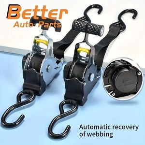 Cinghia di tensione a cricchetto automatica tenditore resistente in acciaio imbracatura per moto bagagli da carico tenuta cintura funzione di recupero No - Product Image 6