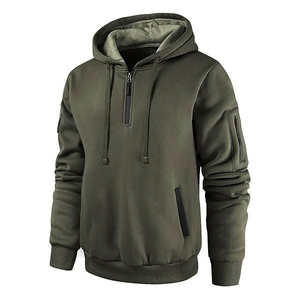 Sweat à capuche unisexe en molleton bouclette 340 GSM, polyester et coton épais, imprimé sur mesure, style streetwear hiver, avec poche sur le bras – Meilleures ventes - Product Image 1