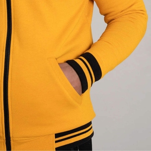เสื้อแจ็คเก็ตวาร์ซิตี้สำหรับผู้ชายแบบหนา ทนทาน สำหรับฤดูหนาว ตกแต่งด้วยผ้าเชนิลล์ กันน้ำ ระบายอากาศได้ดี มีโลโก้ด้านหน้า บริการผลิตแบบ OEM - Product Image 3