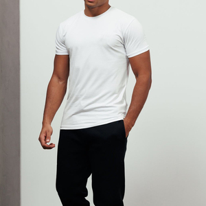 T-shirt Homme en Coton Peigné Respirant 260g, Motif Fleur Frit, Couleur Unie, Style Vieilli, pour le Commerce International - Product Image 1