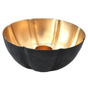 Bougeoir votif suspendu au mur en fer avec finition dorée pour l'éclairage de la décoration de la maison et d'autres bougeoirs - Product Image 5