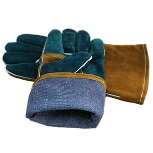 Guantes de Soldadura de Cuero Vacuno de Primera Calidad, Protección Industrial de Seguridad - Product Image 3