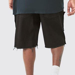 Shorts noirs pour hommes 2026 en gros avec braguette boutonnée et logo frontal, style décontracté, taille mi-haute pour homme - Product Image 5