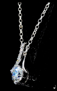 Collar de Lujo con Colgante de Diamante Étnico en Oro Rosa Sólido de 14kt, Corte Brillante, Certificado IGI, para Mujer - Product Image 2