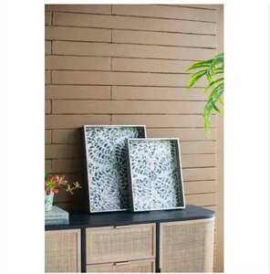 Bandeja de Hueso Curvada de Diseño Marroquí Hecha a Mano de Alta Calidad, Bandeja de Servir con Incrustaciones de Hueso, Bandeja de Hueso para Mesa de Centro a Precio Mayorista - Product Image 5