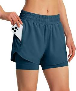 Shorts de fitness pour femmes de qualité supérieure avec plusieurs poches, séchage rapide, vêtements de sport, shorts légers - Product Image 6