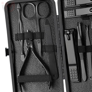 Professional 12 Piece Manicure Set Nail Clippers Pedicure Kit Stainless Steel Grooming Beauty Tools Set - Product Image 3