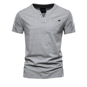 Camiseta clásica de algodón 100% algodón suave algodón | Camiseta de algodón con logotipo personalizado | Camiseta informal unisex de alta calidad - Product Image 1