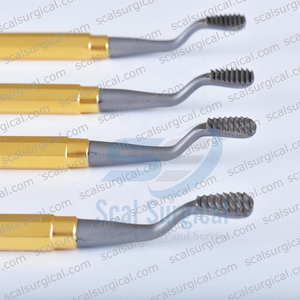 Lime à os orthopédique TC Miller à double extrémité, coupe croisée droite, en acier inoxydable de qualité médicale - Product Image 3
