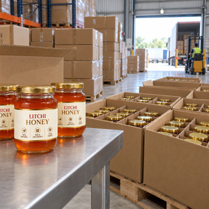 Miel de litchi |   Miel Naturel Premium en Gros avec Emballage Personnalisé Marque Blanche – Pots de 100g, 250g, 500g – Approvisionnement en Vrac pour les Marchés Mondiaux - Product Image 4