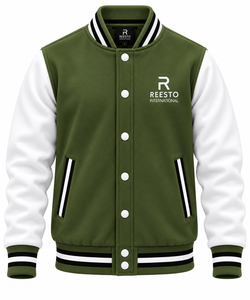 Chaqueta Varsity de Moda para Hombre, Estilo Béisbol, con Mangas de Cuero, Invierno 2026, Venta Caliente - Product Image 1