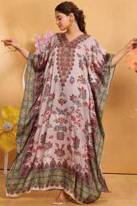 Hot Sale Designer Turkish Style <b>Kaftan</b> Kurta Women Polyester Handmade Batwing Sleeves Regular Fit Flared Hem Short Autumn/Spring - Product Image 3