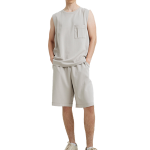 Conjunto de Ropa Casual de Verano para Hombre, Camiseta de Manga Corta y Pantalones Cortos con Estampado, Conjunto Corto de Algodón Transpirable - Product Image 5