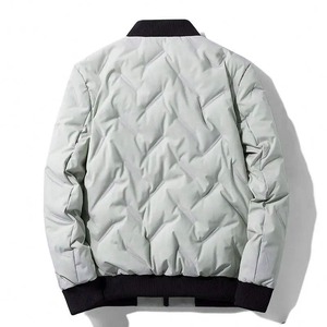 Wholesale Custom Windbreaker Ripstop Hooded Padded Quilted Puffer <b>Down</b> Jacket For Men Outdoor Jacket - Product Image 4