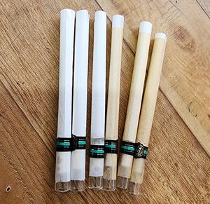 Conos de cáscara de maíz enrollados a mano Manual blanqueados sin blanquear tamaños de 109mM y 9mm rollos rectos a granel puntas de madera de vidrio - Product Image 3