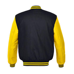 Chaqueta de béisbol universitaria para hombre de alta calidad con diseño de bordado de logotipo personalizado, venta al por mayor de fábrica, con cierre de botones. - Product Image 3