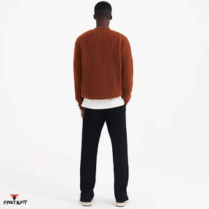 Nouvelle Arrivée Pull en Laine Cachemire Tricoté Respirant à Manches Longues Séchage Rapide Anti-Plis Anti-Boulochage Hiver - Product Image 4