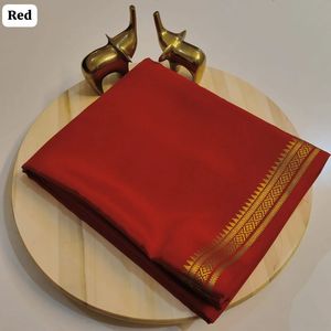 Ganzjahres Schnelltrocknender Damen Viskose-Seide Sari 120g Chit Pallu Moderner Lässiger Diwali Festlicher Hochzeits-Look Ethnische Shari-Kleidung - Product Image 2