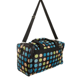 Sac de voyage en polyester imprimé à pois colorés avec bandoulière réglable pour les week-ends sportifs et le transport quotidien - Product Image 2