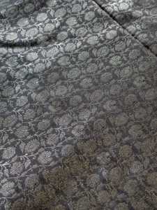 Tissu jacquard floral métallisé avec tissu en cuir synthétique jacquard tissé texturé - Product Image 3