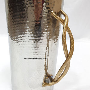Carafe à eau en acier inoxydable et laiton martelé avec logo personnalisé, accessoires et décorations pour boissons, pot pour offrir en cadeau - Product Image 2