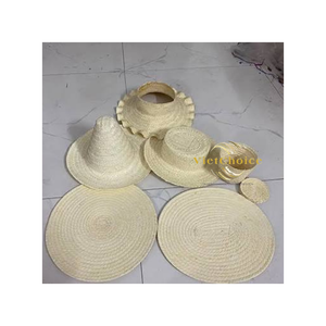 Vietchoice Straw Cowboy <b>Hat</b> Toquilla Hand Embroidered Adjustable <b>Band</b> Unisex Outdoor Adult <b>Hat</b> with Rope Strap - Product Image 4