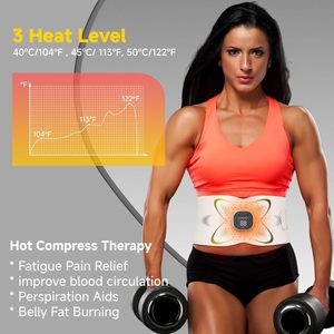 EMS Waist Massager Heated Waist Belt Electric Waist Care Device Portable Home Massage Equipment - Product Image 4