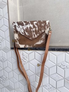 Sac bandoulière élégant en cuir de vachette véritable, nouvelle collection, sac à main bohème en fourrure, sac multi-usages pour femme – Offre spéciale - Product Image 5