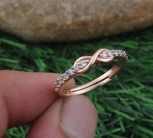 925 Sterling <b>Silver</b> Bezel Setting <b>Ring</b> CZ Brilliant Cut Handmade Classic Boho Dainty <b>Solitaire</b> Certified Jaipur Wedding Party - Product Image 3