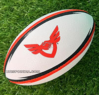 Pelota de Rugby de marca personalizada, Bola de Rugby barata, tamaño completo