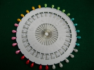 AA0042 Pearl Head Pins | Pearl Head Pins <b>Set</b> with Colorful Heads for <b>Sewing</b> Quilting Craft Projects Portable Plastic Pin Wheel - Product Image 6
