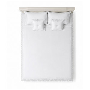 Elegant Plain White <b>Bed</b> Sheet Comfortable Breathable Bedding Set With Matching <b>Pillow</b> Covers For Daily Home Use - Product Image 4
