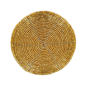 Handmade Seed Beads Embroidery Custom Design Wholesale Luxury <b>Beaded</b> <b>Coaster</b> for Table Decor for weddings parties - Product Image 1