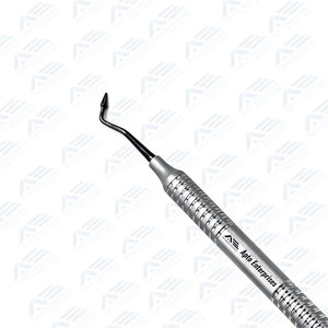 Instrumento de rellenado dental de composite posterior, doble punta con mango hueco, recubierto de titanio, negro - Product Image 6